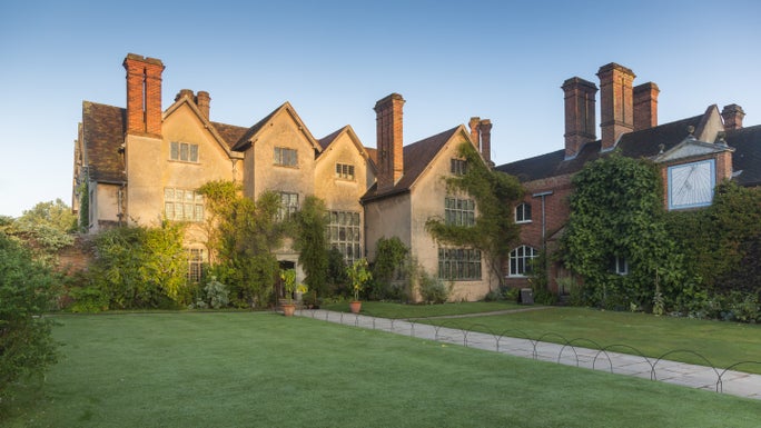 Outside the 16th-century Packwood House, Warwickshire